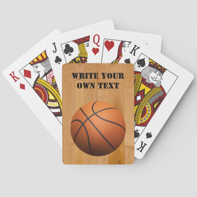 Jeu De Cartes Basketball - Écrivez votre propre texte (dos)