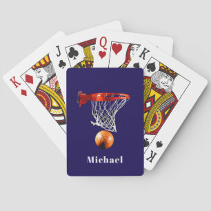Jeu De Cartes Basketball Remplacez par Votre Nom