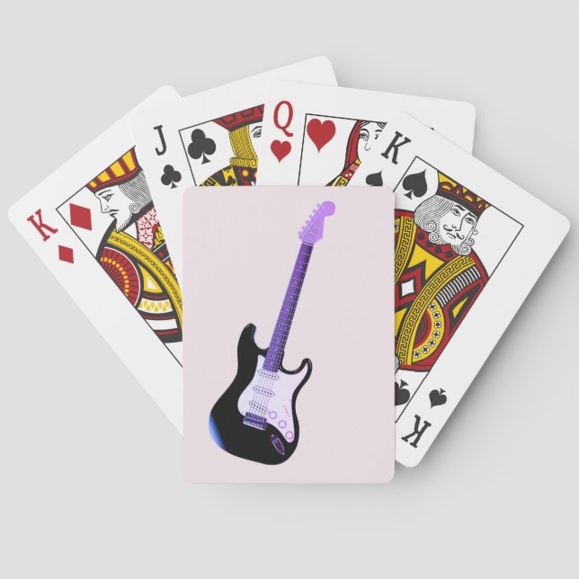 Jeu De Cartes Basse Guitare, Music Poker Jouer Cartes (dos)