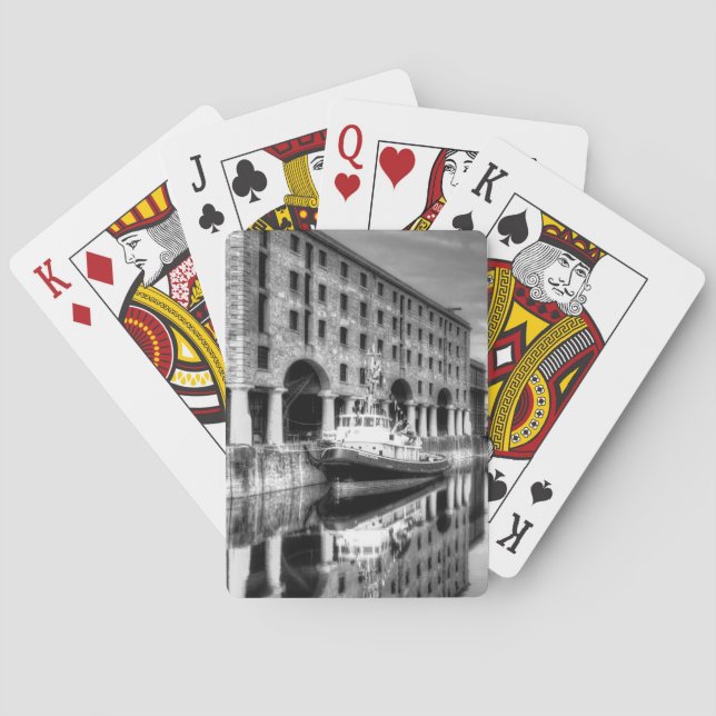 Jeu De Cartes Bateau à remorqueur Brocklebank Liverpool (dos)