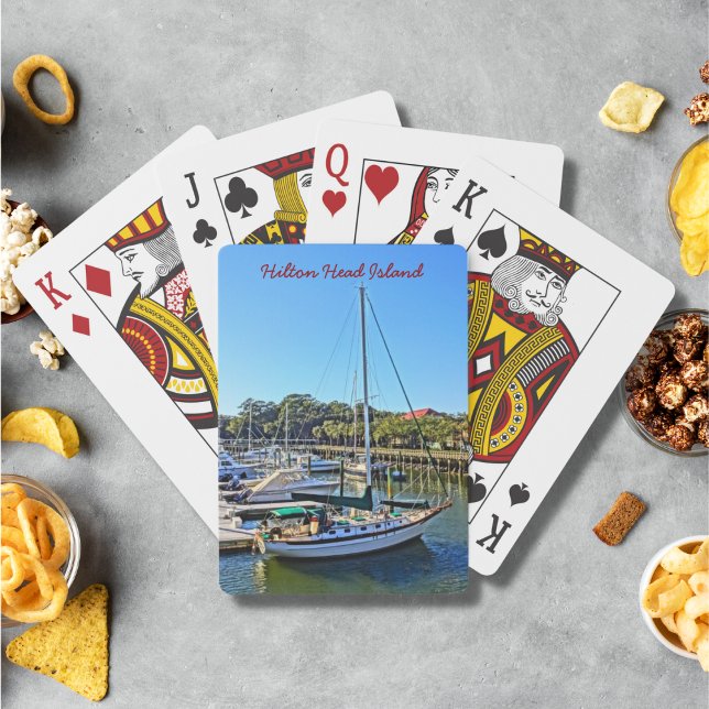 Jeu De Cartes Bateau À Shelter Cove Marina Hilton Head Island (Créateur téléchargé)