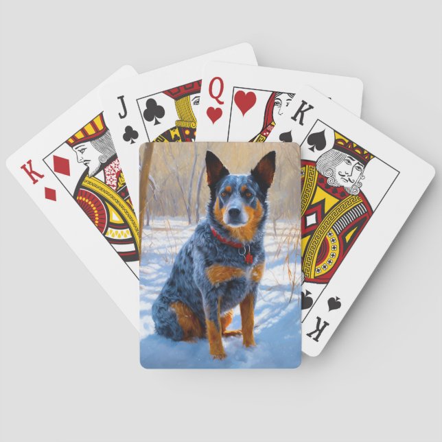 Jeu De Cartes Bateau Australien Laisser neiger Noël (dos)