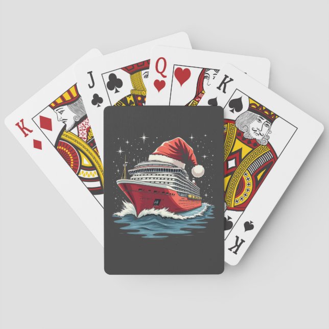 Jeu De Cartes Bateau de croisière en famille Correspondant Noël (dos)