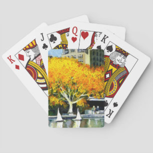Jeu De Cartes Bateaux à jouets dans le parc Jouer aux cartes