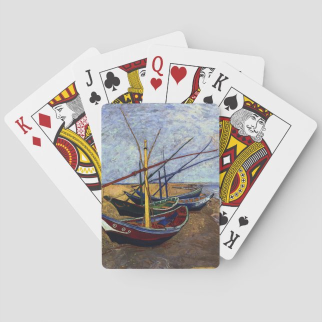 Jeu De Cartes Bateaux de pêche sur la plage (dos)