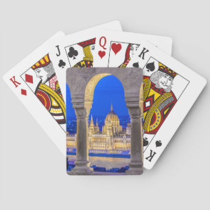 Jeu De Cartes Bâtiment du Parlement hongrois au crépuscule