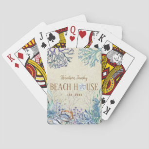 Jeu De Cartes Beach House Nom de famille Côte