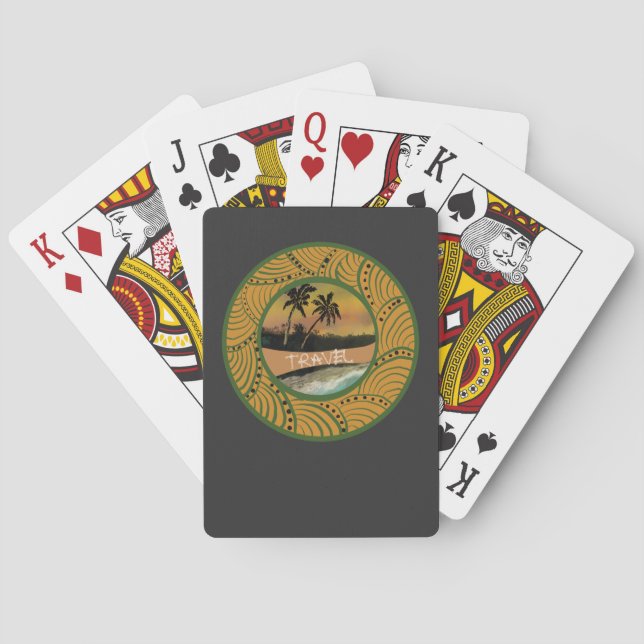 Jeu De Cartes Beachfront illustration Travel (dos)