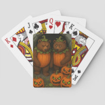 Bear Couple Costumes Playing Cards