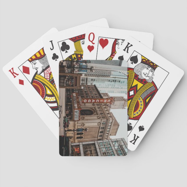 Jeu De Cartes Beau Centre-Ville Chicago Illinois (dos)