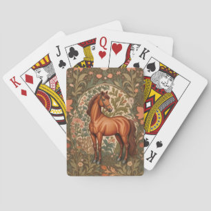Jeu De Cartes Beau cheval Brown William Morris Inspiré