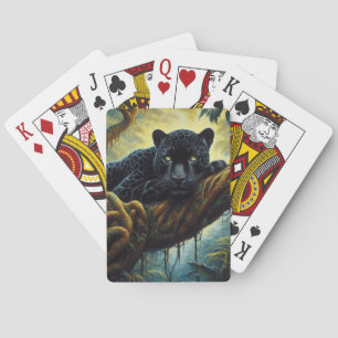 Jeu De Cartes Beau Jaguar noir