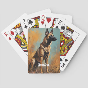 Jeu De Cartes Beau Malinois allemand