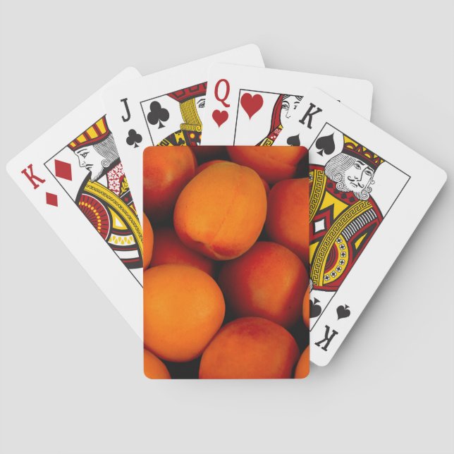 Jeu De Cartes Beau motif de fruits de pêche (dos)