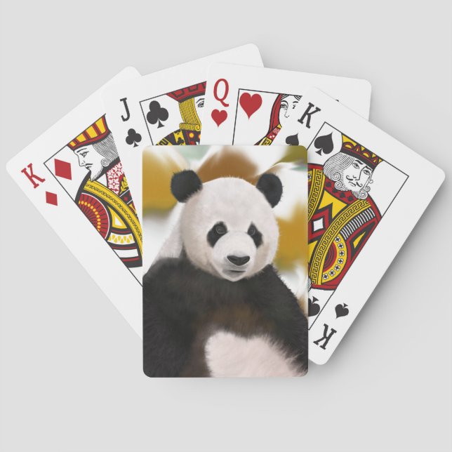 Jeu De Cartes Beau Panda Bear Abstrait Arrière - plan (dos)