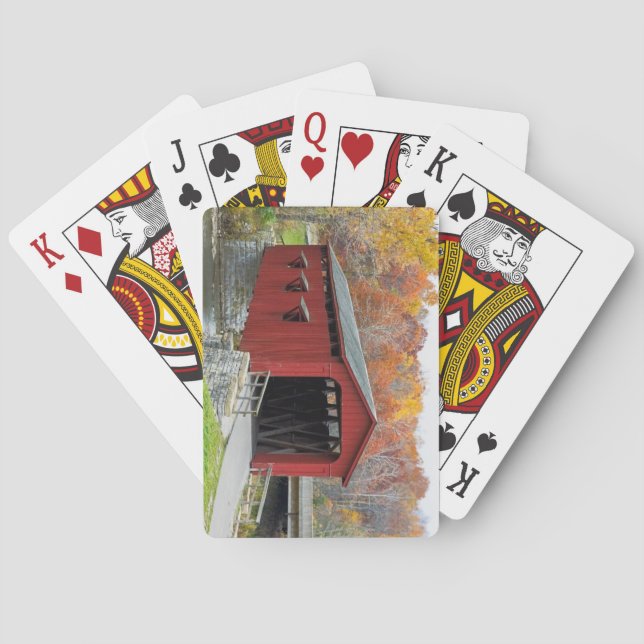 Jeu De Cartes Beau pont couvert de cartes de jeu (dos)