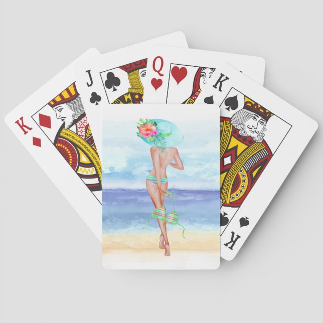 Jeu De Cartes Beauté de bain cartes de jeu (dos)