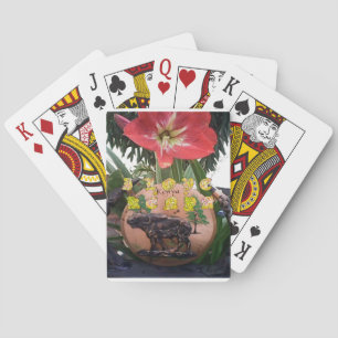 Jeu De Cartes Beauté kenyane : Fleur, Aloe Vera, & Buffalo Desig