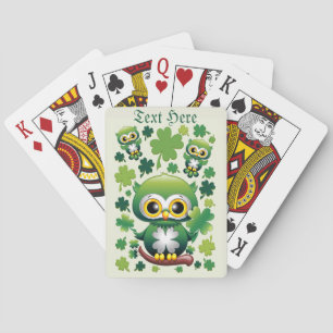Jeu De Cartes Bébé Hibou Mignon St Patrick Dessin Animé