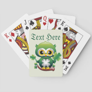 Jeu De Cartes Bébé Hibou Mignon St Patrick Dessin Animé
