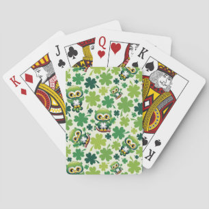 Jeu De Cartes Bébé Hibou Mignon St Patrick Dessin Animé