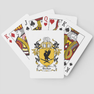 Jeu De Cartes Becker Family Crest