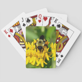 Jeu De Cartes Bee Feasting on Butterfly Weed Wildflowers