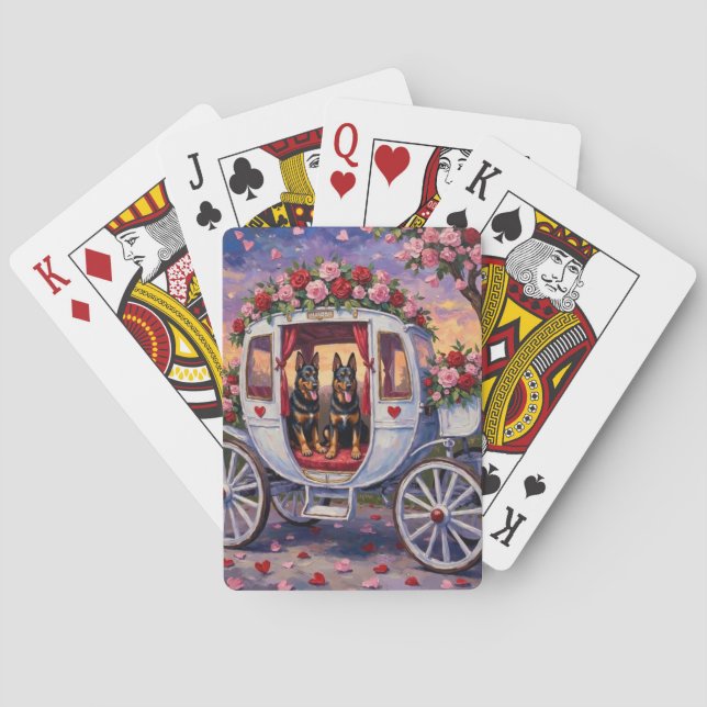 Jeu De Cartes Belgian Shepherd Dog Valentine's Day (dos)