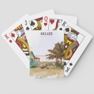 Jeu De Cartes Belize Caribbean Beach Scenery