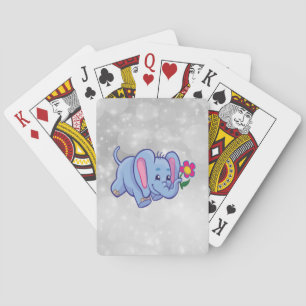 Jeu De Cartes Belle bande dessinée d'éléphant