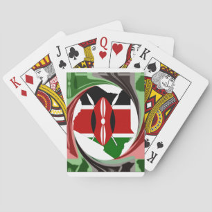 Jeu De Cartes Belle belle carte Kenyan Whirlwind Design