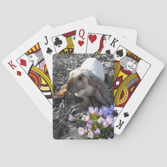 Jeu De Cartes Belle boucle anglaise avec fleurs (dos)