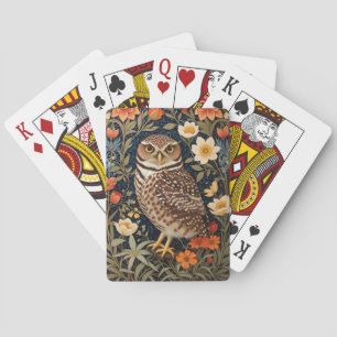 Jeu De Cartes Belle Chouette bractée William Morris Inspiré