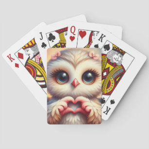 Jeu De Cartes Belle Chouette Coeur d'Amour