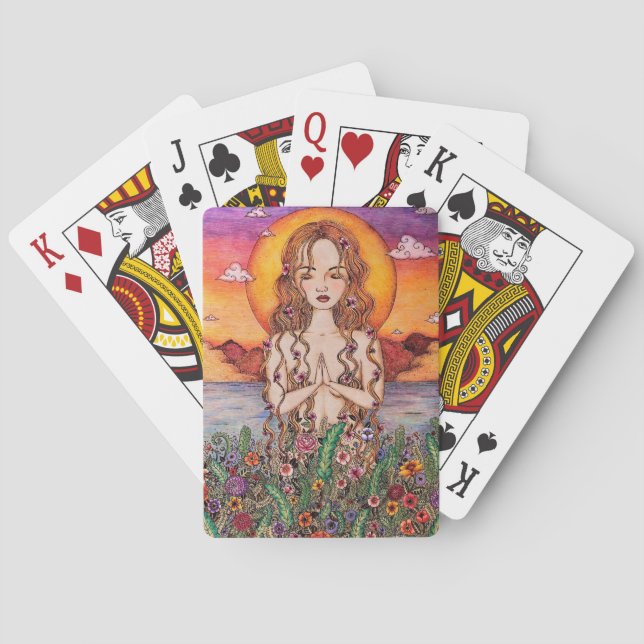 Jeu De Cartes Belle et Ethérée Cartes de Jeu (dos)