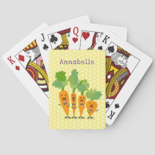 Jeu De Cartes Belle illustration du quatuor de carottes à carott