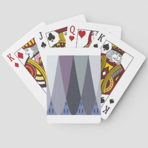 Jeu De Cartes Belle impression Extraordinaire Chevron Design Art
