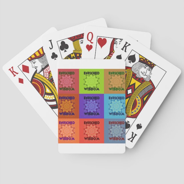 Jeu De Cartes Belle Impressionnante Jolie Impression d'Art Pop : (dos)