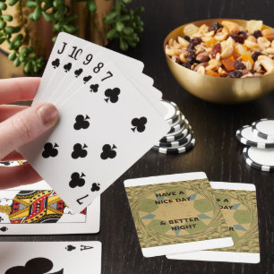 Jeu De Cartes Belle Journée et Meilleure Nuit Art Imprimé