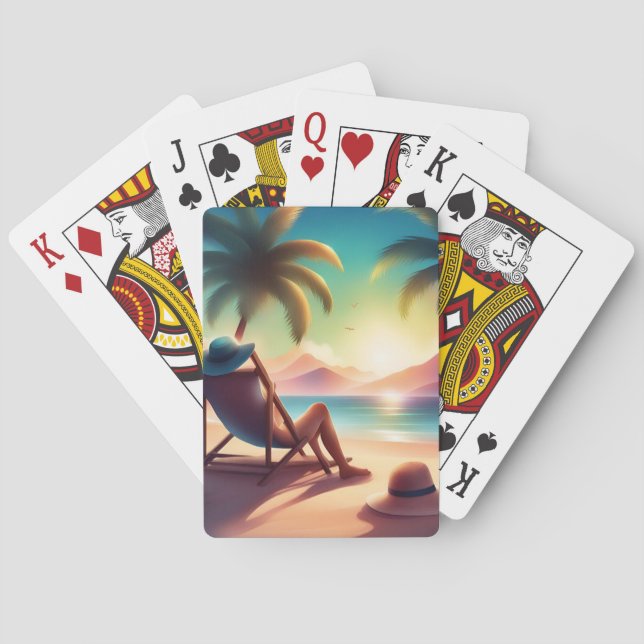 Jeu De Cartes belle plage (dos)