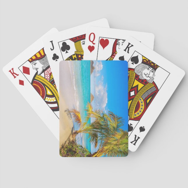 Jeu De Cartes Belle plage Hawaiian Island (dos)
