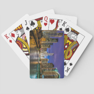 Jeu De Cartes Belle rivière Chicago à Sunset, Illinois