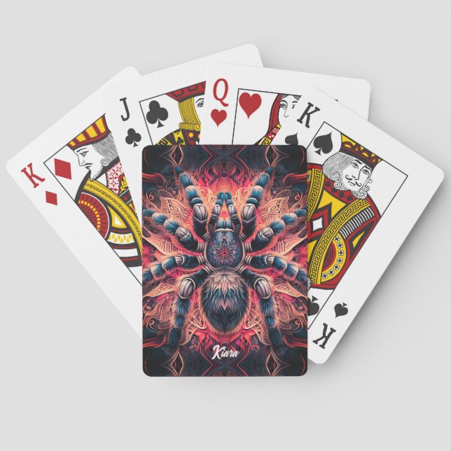 Jeu De Cartes Belle Tarantula psychédélique (dos)