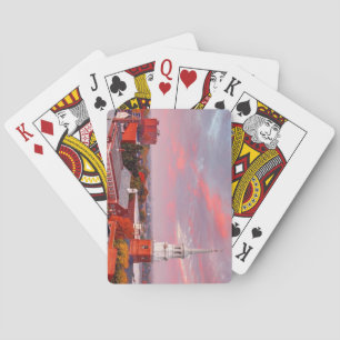 Jeu De Cartes Belle terrasse de paysage de cartes de jeu