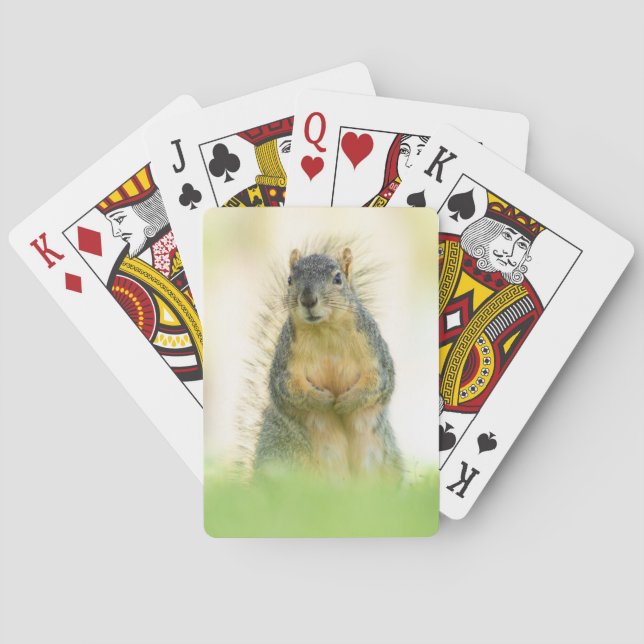 Jeu De Cartes Belles cartes de jeu d'écureuils (dos)
