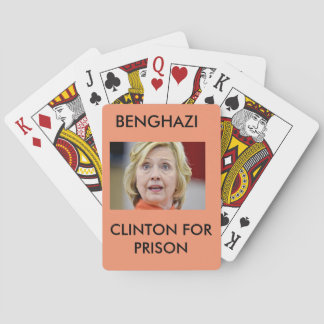 JEU DE CARTES BENGHAZI CLINTON POUR LA PRISON