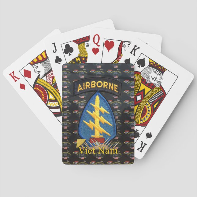 Jeu De Cartes bérets verts forces spéciales vietnam (dos)