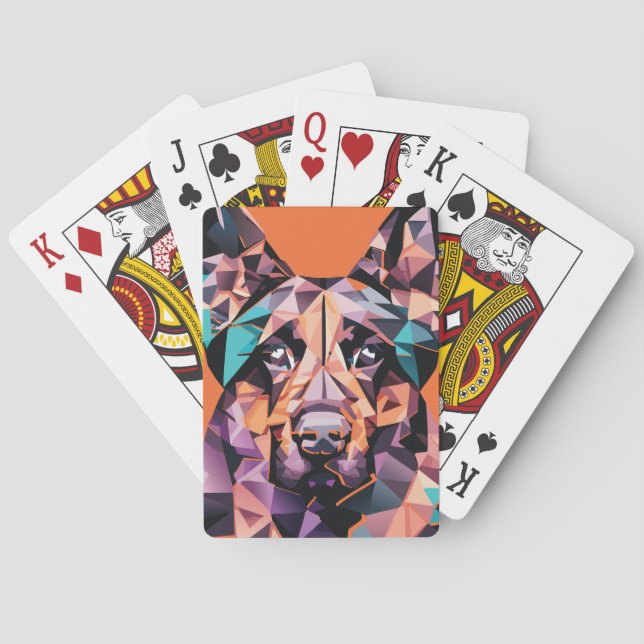 Jeu De Cartes Berger allemand (dos)