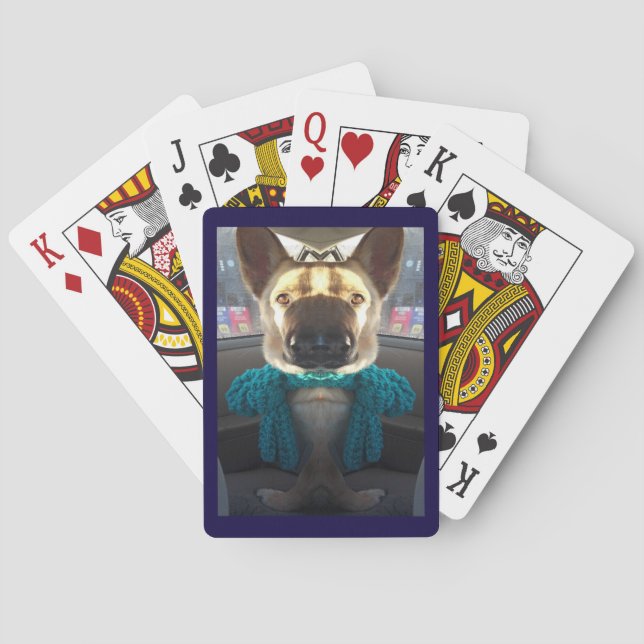 Jeu De Cartes berger allemand Distorsion miroir (dos)
