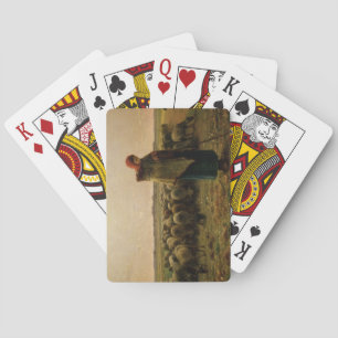 Jeu De Cartes Bergère avec son troupeau, 1863